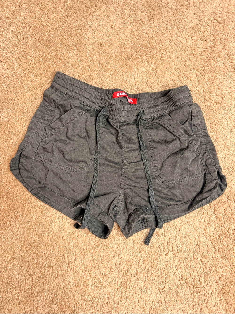 Union Bay Women's Black Drawstring Lounge Shorts